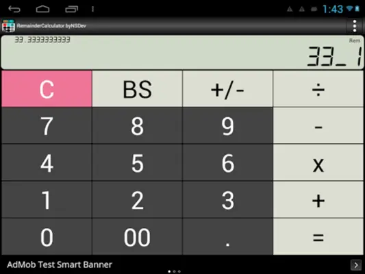 RemainderCalculator byNSDev android App screenshot 3